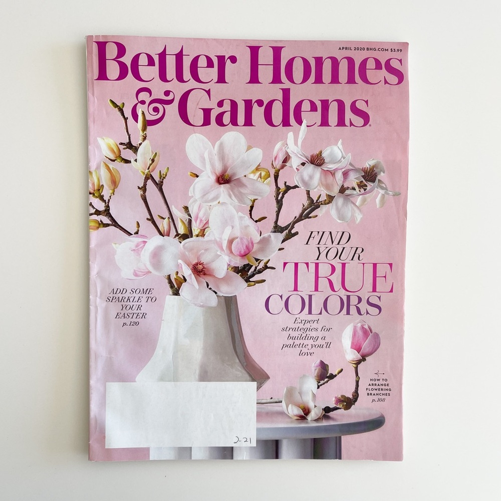 Better Homes And Gardens Magazine April 2020 Find Your True Colors